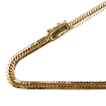 K18YG イエローゴールド ネックレス 喜平8面トリプルカット 20.2g 50cm ユニセックス【中古】