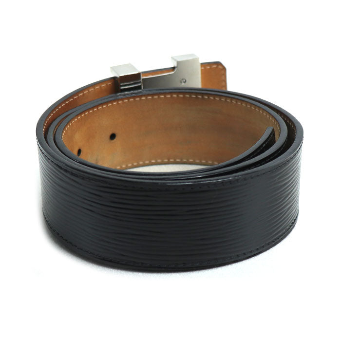 LOUIS VUITTON ルイ・ヴィトン サンチュール・LVイニシャル ベルト エピ・エレクトリック ブラック M9830 CT0111 メンズ【中古】