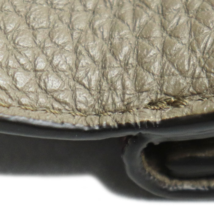 FENDI フェンディ FFロゴ コンパクトウォレット 三つ折り財布 ボルドー 7M0280 レディース【中古】【美品】