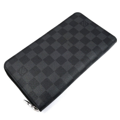 LOUIS VUITTON ルイ・ヴィトン ジッピー オーガナイザーNM 長財布 ラウンドファスナー ダミエ グラフィット ブラック N60111 IC メンズ【中古】