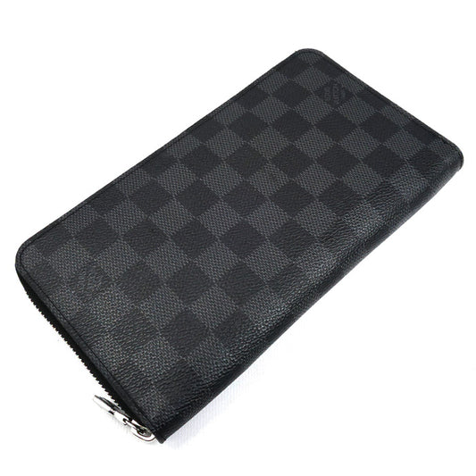 LOUIS VUITTON ルイ・ヴィトン ジッピー オーガナイザーNM 長財布 ラウンドファスナー ダミエ グラフィット ブラック N60111 IC メンズ【中古】