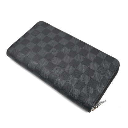 LOUIS VUITTON ルイ・ヴィトン ジッピー オーガナイザーNM 長財布 ラウンドファスナー ダミエ グラフィット ブラック N60111 IC メンズ【中古】