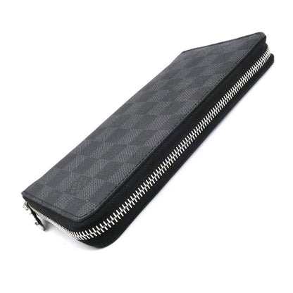 LOUIS VUITTON ルイ・ヴィトン ジッピー オーガナイザーNM 長財布 ラウンドファスナー ダミエ グラフィット ブラック N60111 IC メンズ【中古】