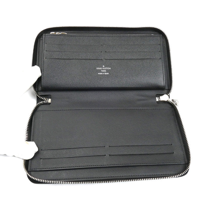 LOUIS VUITTON ルイ・ヴィトン ジッピー オーガナイザーNM 長財布 ラウンドファスナー ダミエ グラフィット ブラック N60111 IC メンズ【中古】
