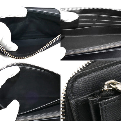 LOUIS VUITTON ルイ・ヴィトン ジッピー オーガナイザーNM 長財布 ラウンドファスナー ダミエ グラフィット ブラック N60111 IC メンズ【中古】