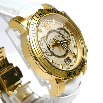 HUNTING WORLD ハンティングワールド イリス クロノグラフ 腕時計 電池式 HW-913 メンズ【中古】