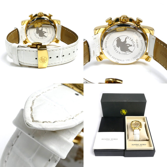 HUNTING WORLD ハンティングワールド イリス クロノグラフ 腕時計 電池式 HW-913 メンズ【中古】