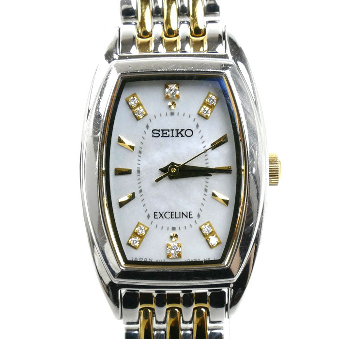 SEIKO セイコー エクセリーヌ 腕時計 ソーラー SWCQ089/V117-0DD0 レディース【中古】