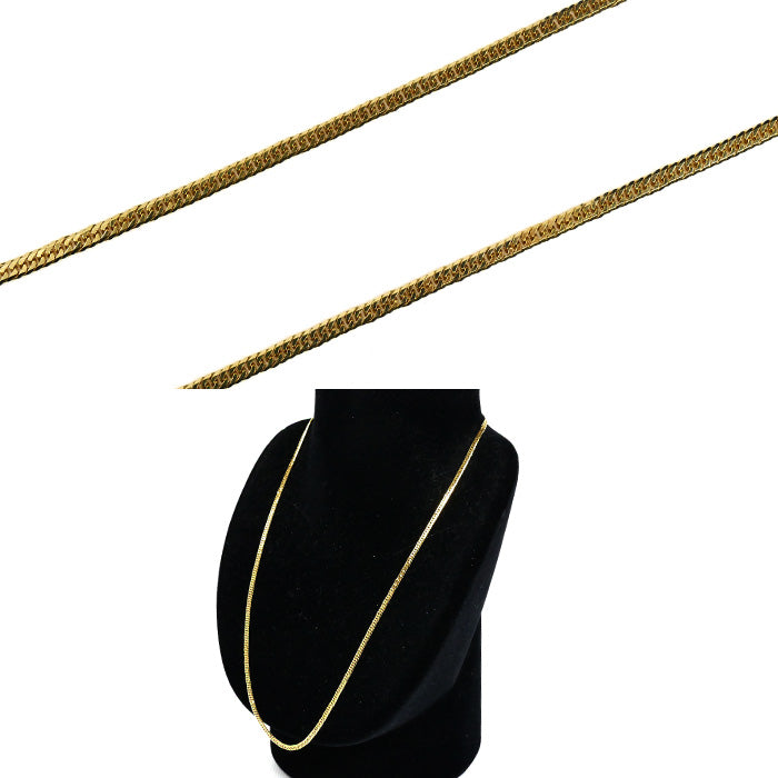 K18YG イエローゴールド ネックレス 喜平6面Wカット 10.2g 50cm ユニセックス【中古】