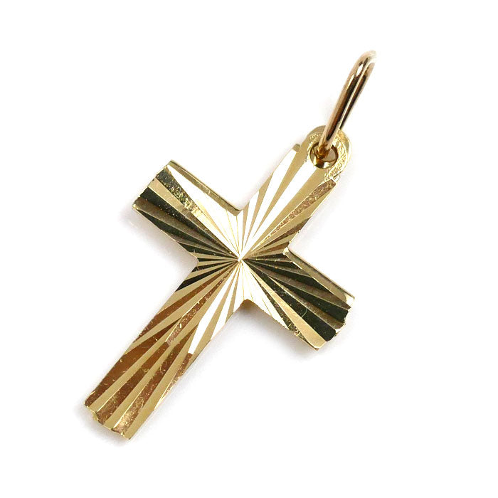 K18YG イエローゴールド ダブルクロス ペンダントトップ 1.3g ユニセックス【中古】