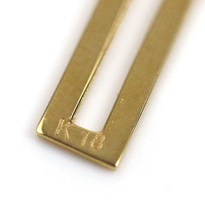 K18YG イエローゴールド ダブルクロス ペンダントトップ 1.3g ユニセックス【中古】