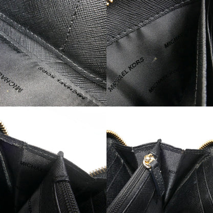 Michael Kors マイケルコース パンチング 長財布 ラウンドファスナー ブラック 32H7GF6E7U レディース【中古】