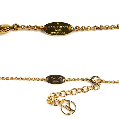 LOUIS VUITTON ルイ・ヴィトン メタル エセンシャル V ネックレス M61083 LE0290 9.6g 42～47cm レディース【中古】