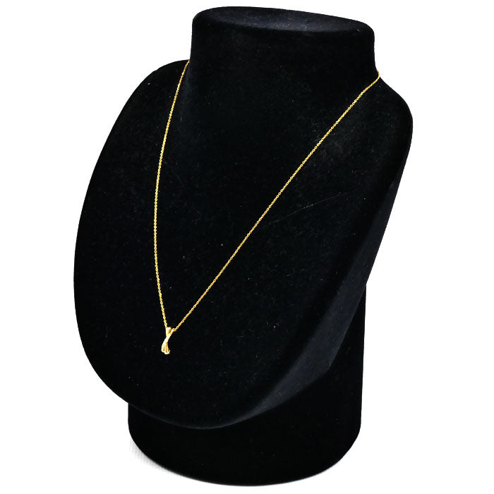 K18YG イエローゴールド ネックレス ダイヤモンド 1.6g 40cm レディース【中古】