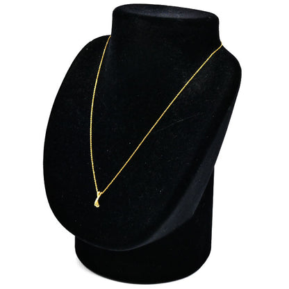 K18YG イエローゴールド ネックレス ダイヤモンド 1.6g 40cm レディース【中古】