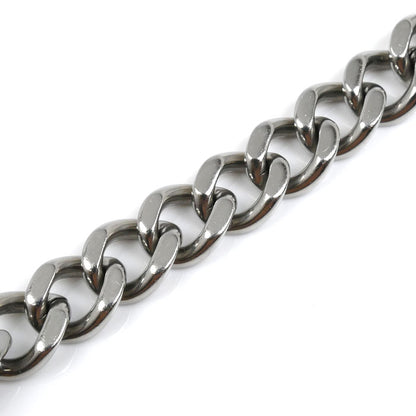 DIESEL ディーゼル ステンレス ロゴプレート ブレスレット DX0966040 31.7g 20～23cm メンズ【中古】