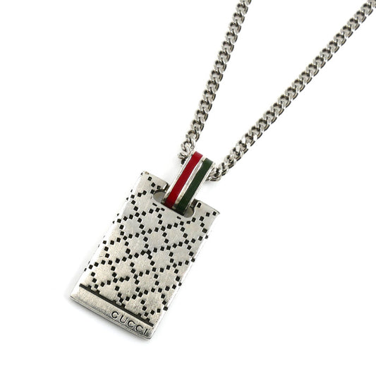 GUCCI グッチ シルバー925 ディアマンテ ネックレス 310481 17.4g 50/55cm ユニセックス【中古】