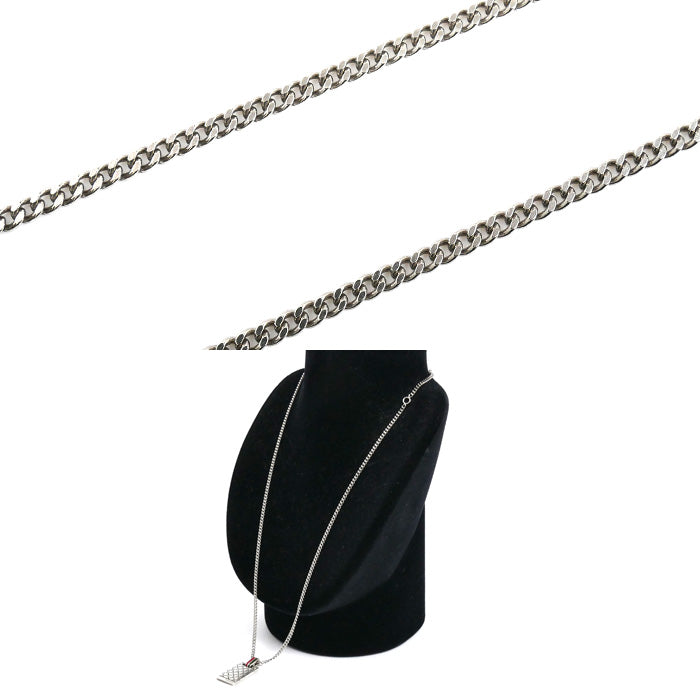 GUCCI グッチ シルバー925 ディアマンテ ネックレス 310481 17.4g 50/55cm ユニセックス【中古】