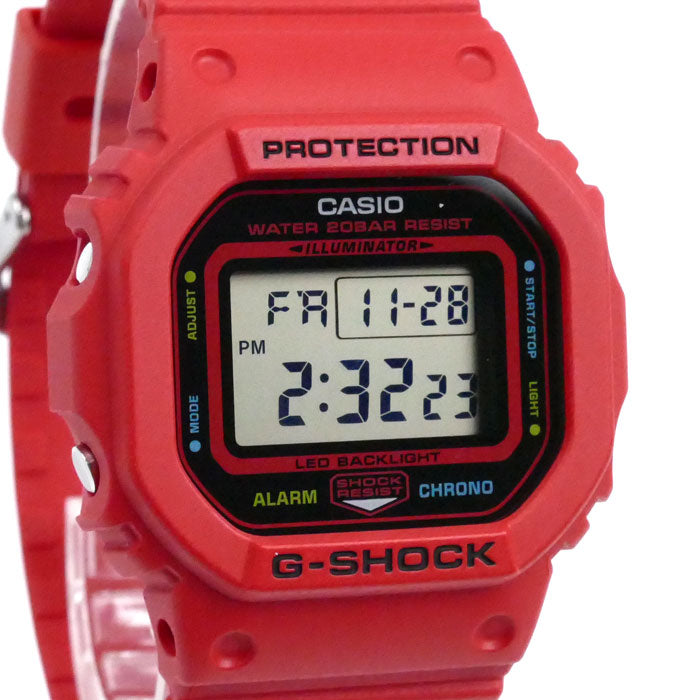 CASIO カシオ G-SHOCK エナジーパック 腕時計 電池式 レッド DW-5600EP-4JF メンズ【中古】【美品】
