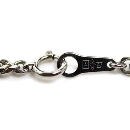 Pt850プラチナ ネックレス 喜平6面Wカット 20.3g 40cm レディース【中古】