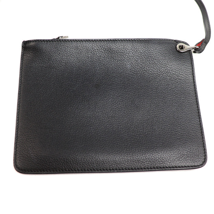 Christian Louboutin クリスチャンルブタン Cabata カーフ トートバッグ ブラック/レッド【中古】