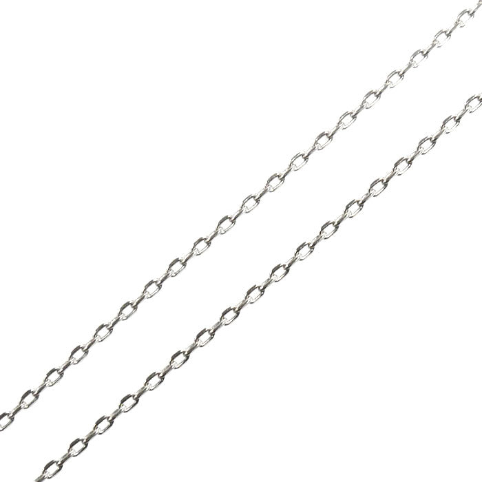 K18WG ホワイトゴールド クロス ネックレス ダイヤモンド0.50ct 2.6g 40cm レディース【中古】