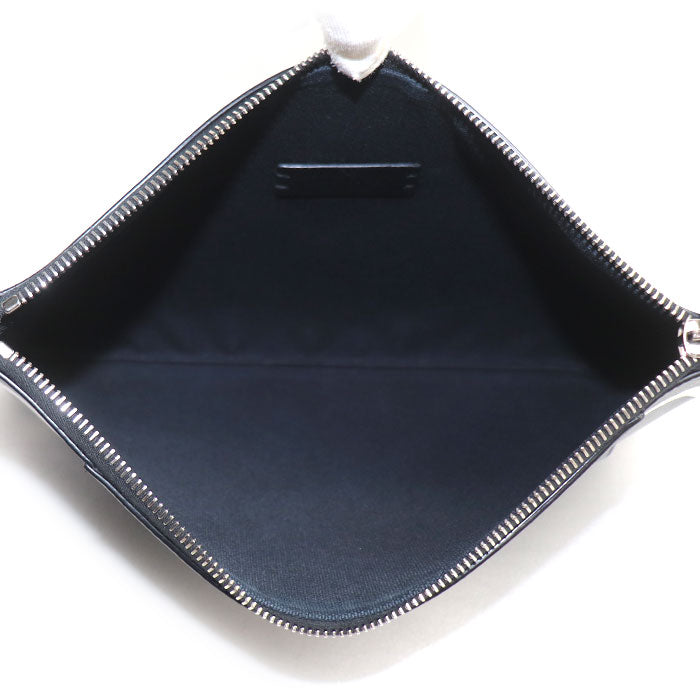 Valentino Garavani ヴァレンティノ・ガラヴァーニ Vロゴ クラッチバッグ ブラック メンズ【中古】