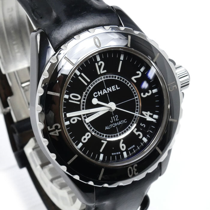 CHANEL シャネル J12 ブラックセラミック 38mm 腕時計 自動巻き H0683 メンズ【中古】