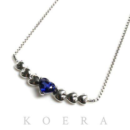Pt900プラチナ Pt850プラチナ ネックレス サファイア0.69ct 6.1g 43cm レディース【中古】