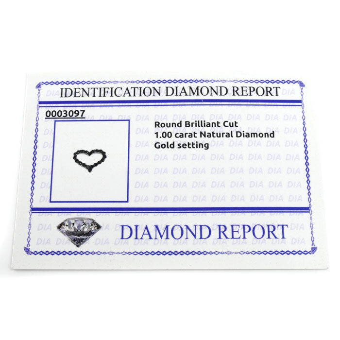 K18WG ホワイトゴールド ハート ネックレス ブラックダイヤモンド1.00ct 1.2g 45cm レディース【中古】