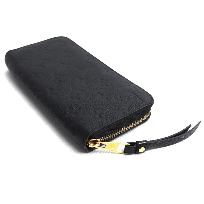 LOUIS VUITTON ルイ・ヴィトン ジッピーウォレット 長財布 ラウンドファスナー モノグラムアンプラント ブラック M61864 ICチップ ユニセックス【中古】