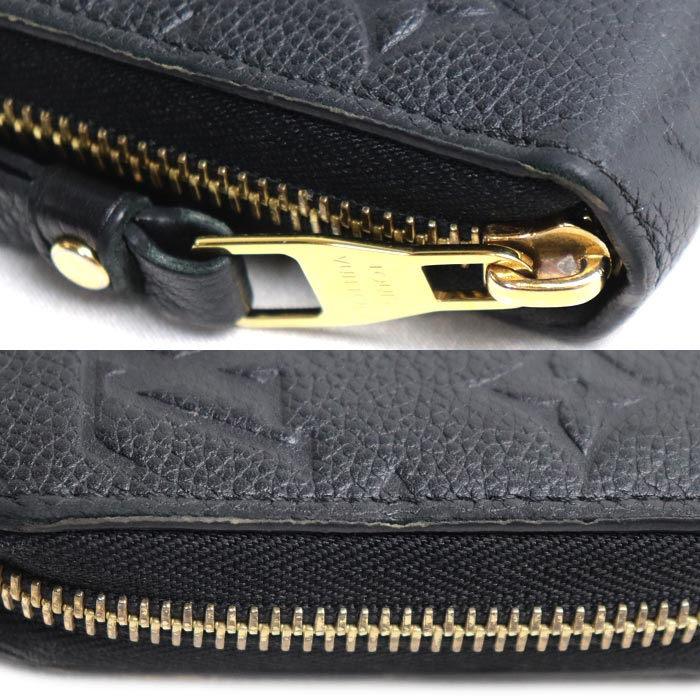 LOUIS VUITTON ルイ・ヴィトン ジッピーウォレット 長財布 ラウンドファスナー モノグラムアンプラント ブラック M61864 ICチップ ユニセックス【中古】