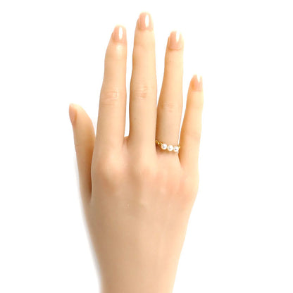 MIKIMOTO ミキモト K18YG イエローゴールド リング・指輪 アコヤパール約3.7mm 8.5号 1.7g レディース【中古】