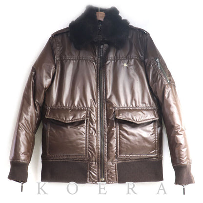 BURBERRY BLACK LABEL バーバリーブラックレーベル ダウンジャケット ブラウン BMP68-531-58 M メンズ【中古】