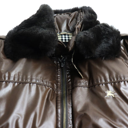 BURBERRY BLACK LABEL バーバリーブラックレーベル ダウンジャケット ブラウン BMP68-531-58 M メンズ【中古】