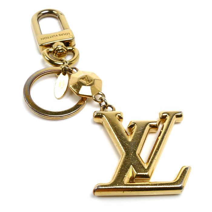 LOUIS VUITTON ルイ・ヴィトン キーホルダー LV ファセット キーホルダー ゴールド M65216 OB0274 ユニセックス【中古】