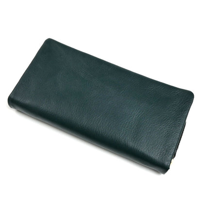 Hush Puppies 長財布 ラウンドファスナー グリーン ユニセックス【中古】【極美品】