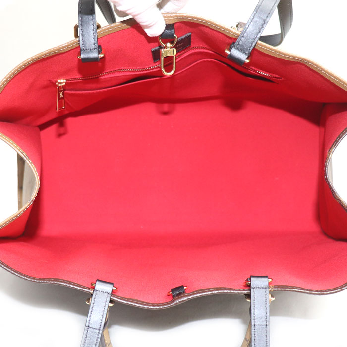 LOUIS VUITTON ルイ・ヴィトン オンザゴーGM トートバッグ モノグラム ジャイアント リバース ブラウン M45320 AR2240 ユニセックス【中古】【美品】