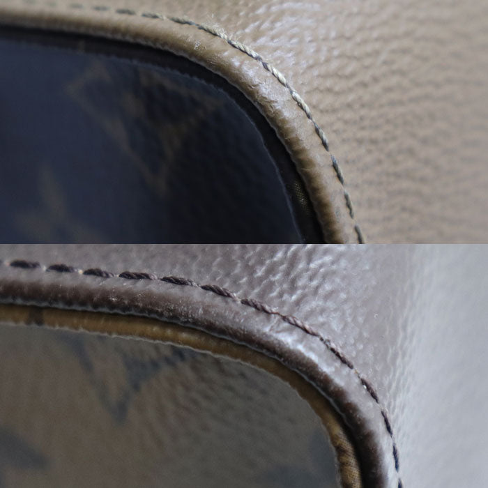 LOUIS VUITTON ルイ・ヴィトン オンザゴーGM トートバッグ モノグラム ジャイアント リバース ブラウン M45320 AR2240 ユニセックス【中古】【美品】