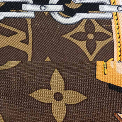 LOUIS VUITTON ルイ・ヴィトン バンドー・モノグラム コンフィデンシャル スカーフ マロン M78655 IS1129 レディース【中古】