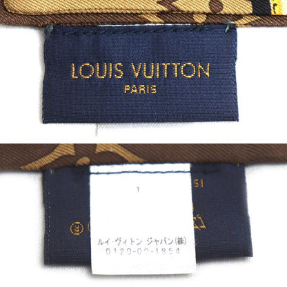 LOUIS VUITTON ルイ・ヴィトン バンドー・モノグラム コンフィデンシャル スカーフ マロン M78655 IS1129 レディース【中古】