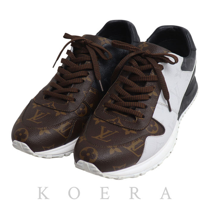 LOUIS VUITTON ルイ・ヴィトン ランアウェイライン スニーカー ブラウン ブラック ホワイト 1A3N7 BM1119 25.5～26.0ｃｍ メンズ【中古】