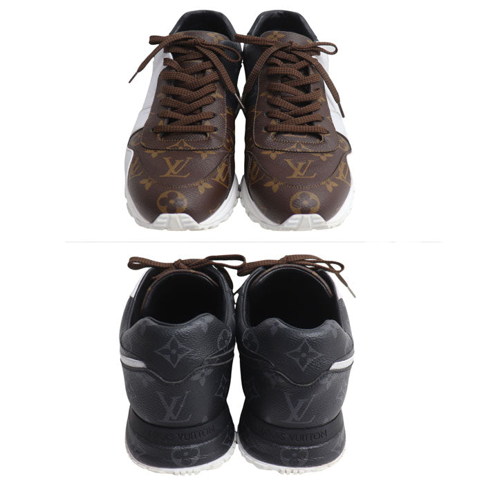 LOUIS VUITTON ルイ・ヴィトン ランアウェイライン スニーカー ブラウン ブラック ホワイト 1A3N7 BM1119 25.5～26.0ｃｍ メンズ【中古】
