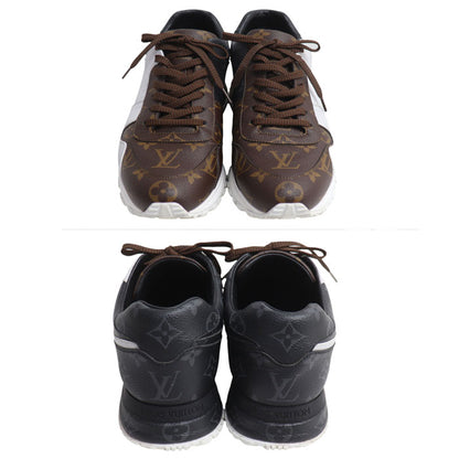 LOUIS VUITTON ルイ・ヴィトン ランアウェイライン スニーカー ブラウン ブラック ホワイト 1A3N7 BM1119 25.5～26.0ｃｍ メンズ【中古】