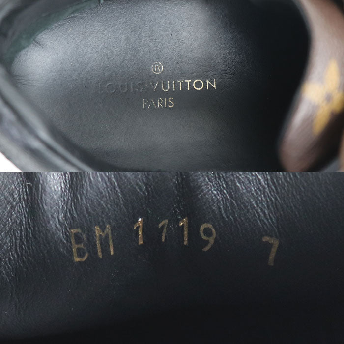 LOUIS VUITTON ルイ・ヴィトン ランアウェイライン スニーカー ブラウン ブラック ホワイト 1A3N7 BM1119 25.5～26.0ｃｍ メンズ【中古】