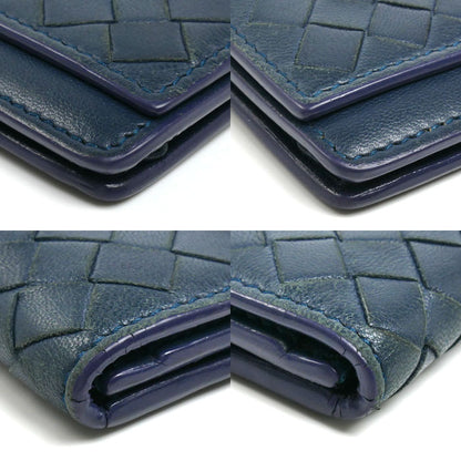 BOTTEGAVENETA ボッテガヴェネタ イントレチャート カードケース ネイビー 529121 メンズ【中古】