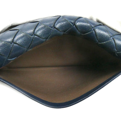 BOTTEGAVENETA ボッテガヴェネタ イントレチャート カードケース ネイビー 529121 メンズ【中古】
