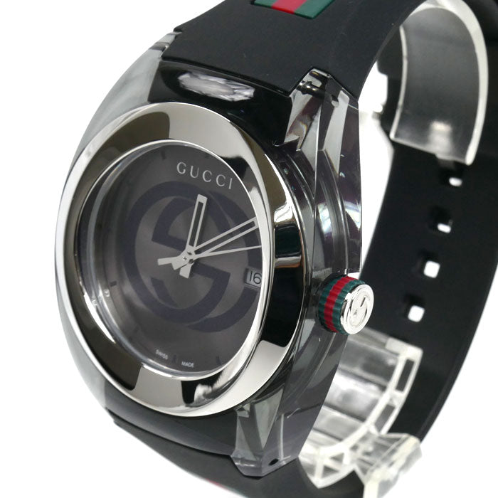 GUCCI グッチ シンク 腕時計 電池式 YA137116 メンズ【中古】【美品】