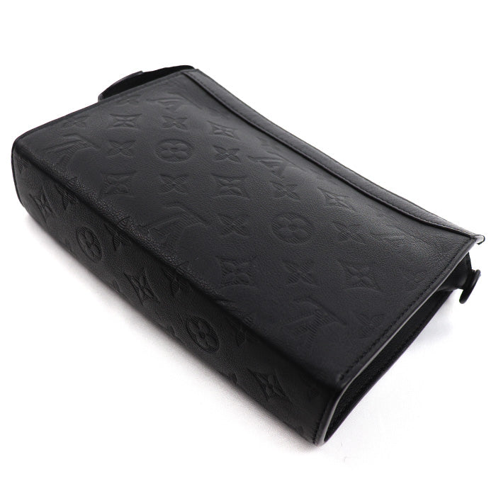 LOUIS VUITTON ルイ・ヴィトン ガストン・ウェアラブル ウォレット ショルダーバッグ モノグラムシャドウ ノワール M81115 ICチップ メンズ【中古】【美品】