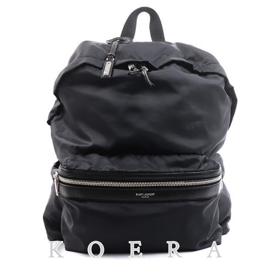 SAINT LAURENT サンローラン フォルダブル シティ リュック・デイパック ブラック 534974 ウエストポーチ ユニセックス【中古】